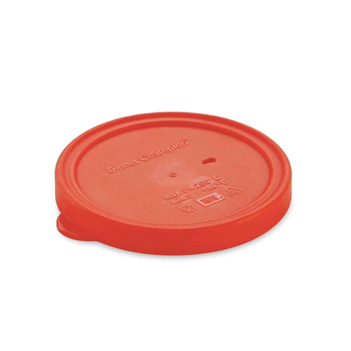 thermohauser Deckel rund, aus Silikon 11.7x1.5 cm (ØxH); rot