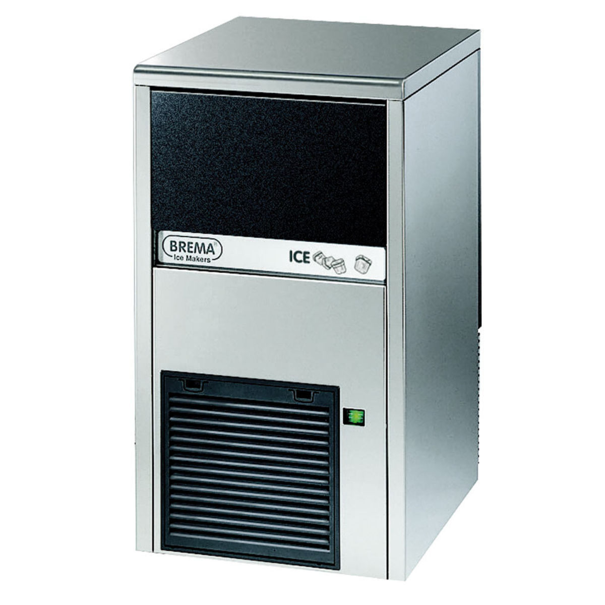Brema Eiswürfelbereiter luftgekühlt, 29 kg/24h 39x69.5x46 cm (BxHxT); silber