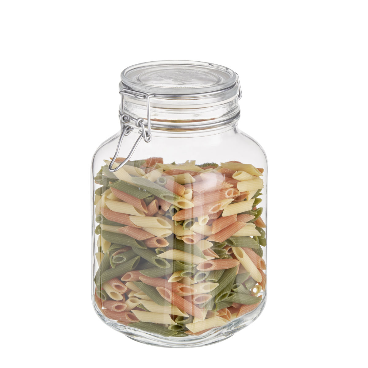 APS Vorratsglas, mit luftdichtem Klappdeckel 2000 ml, 12x12x22 cm (LxBxH); transparent; quadratisch