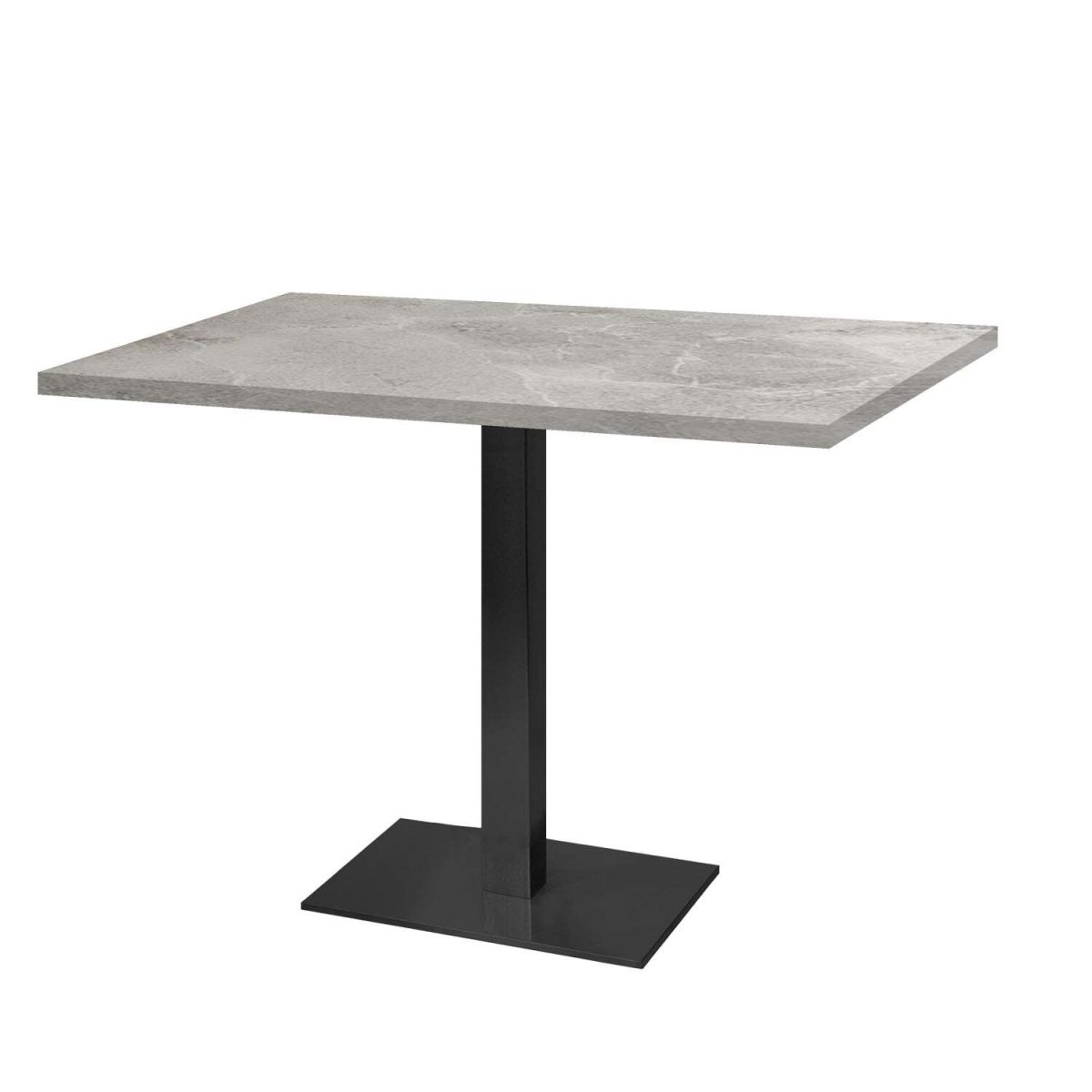 Tavolo Milano rettangolare - laminato pietra RestooTab; 120x70x75 cm (LxLxH); grigio chiaro; rettangolare