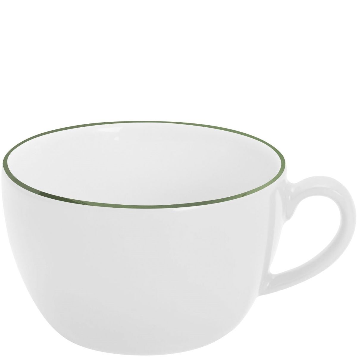 Kahla Cappuccino-Obertasse Pronto Line 250 ml, 9.5x5.9 cm (ØxH); grün; rund; 6 Stück / Pack
