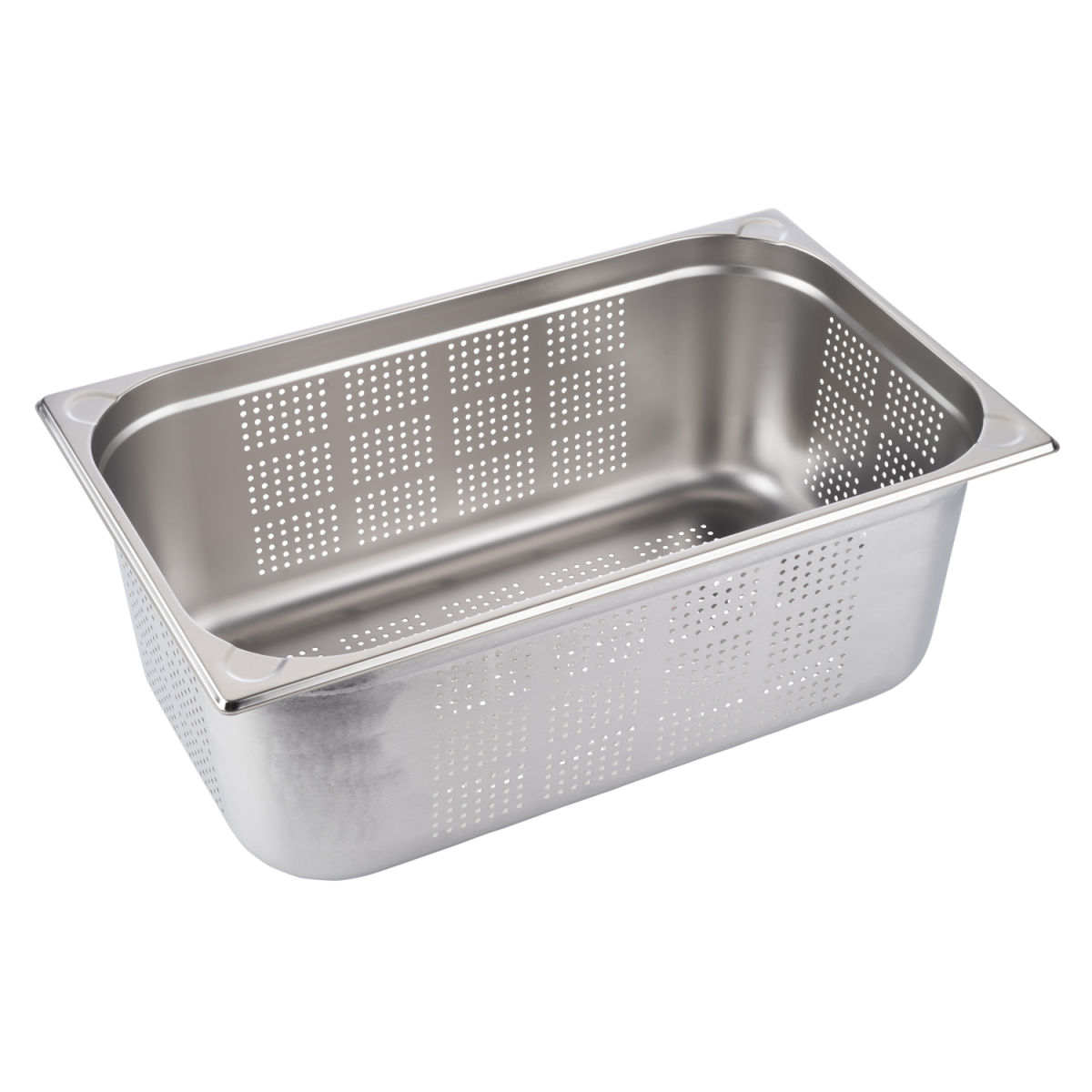 APS GN 1/1 Behälter, perforiert, Edelstahl GN 1/1, 53x32.5x20 cm (LxBxT); silber