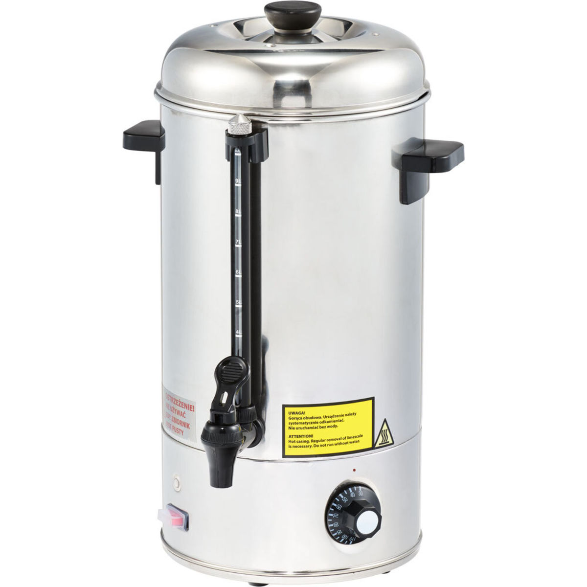 Bollitore per vin brulé e acqua calda Stalgast; 10000 ml, 46x22.5 cm (HxØ); argento