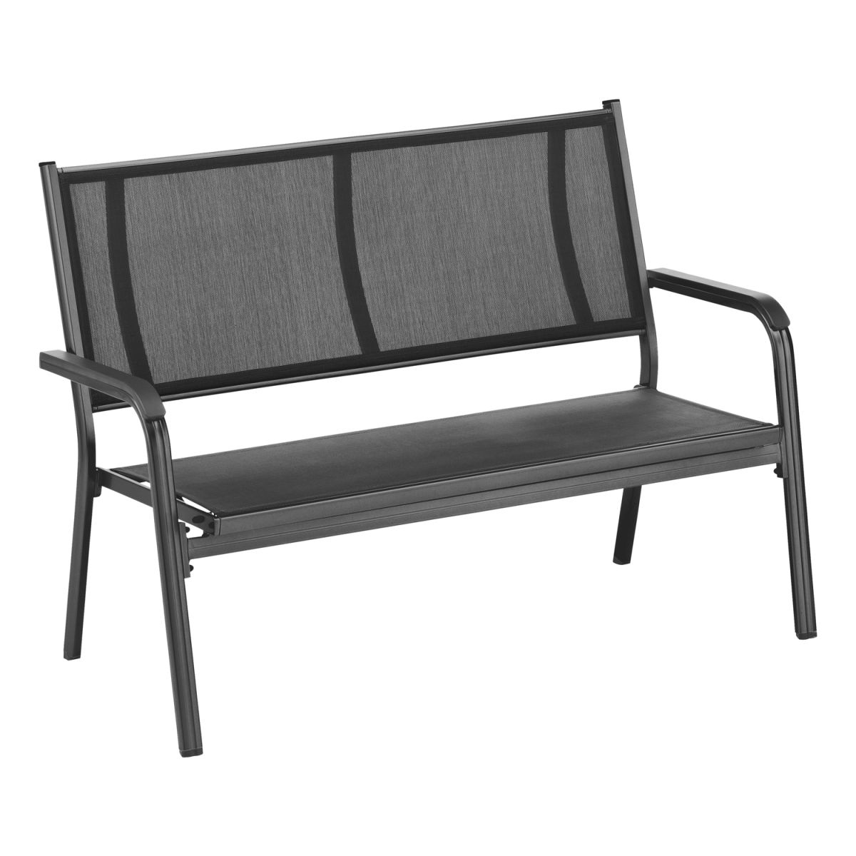 KETTLER 2er-Bank zerlegt BASIC PLUS; 137.5x67x97 cm (BxTxH); Sitz anthrazit, Gestell anthrazit
