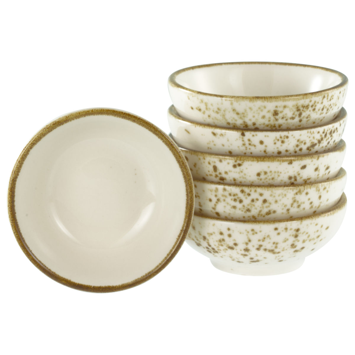 CreaTable Nature Collection - Sojaschale 6-tlg 40 ml, 8x8x8x3 cm (LxBxØxH); beige; 6 Stück / Pack