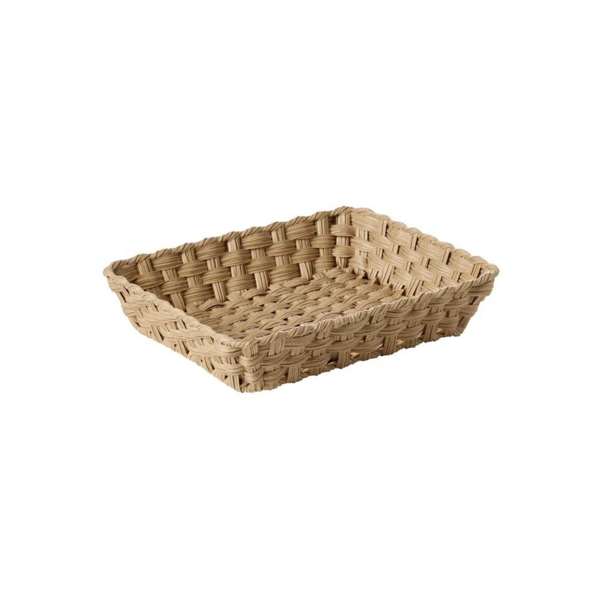 APS GN Korb -TWIRL-; 32.5x26.5x6.5 cm (LxBxH); braun