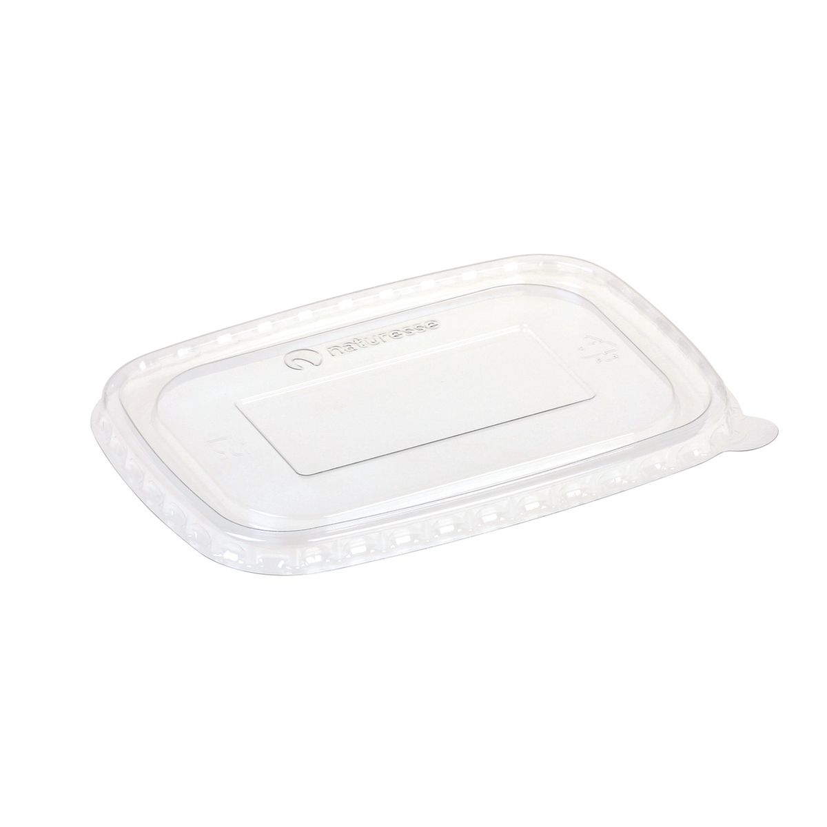 naturesse Flachdeckel rechteckig PLA - glaskl. zu Art. 22140 - 22143 12 cm (B); transparent; 300 Stück / Pack