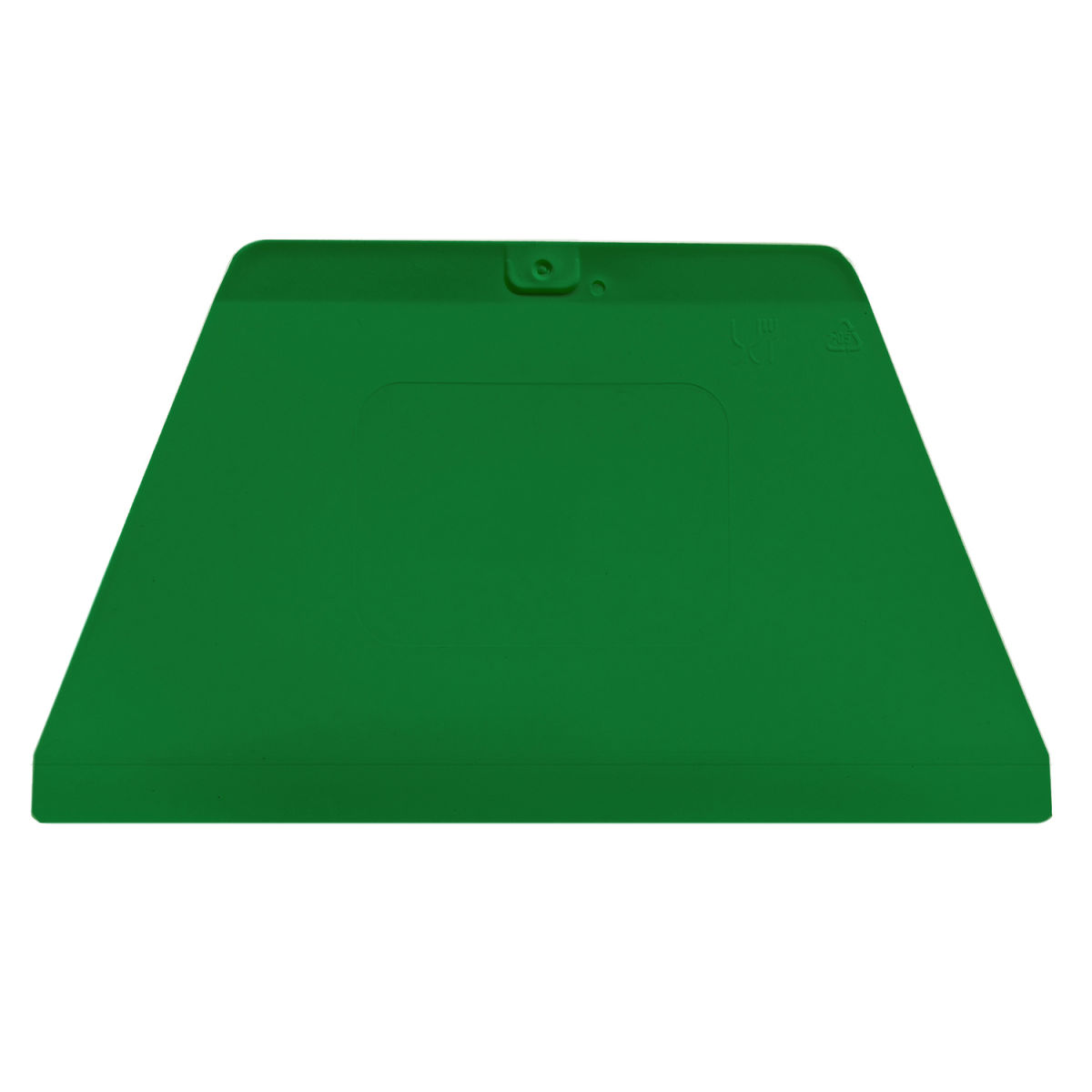 Scaritech Teigabstecher, Trapezform eckig, kleines Modell, 13,5 x 10 cm – Farbe: Orange; grün; 50 Stück / Pack