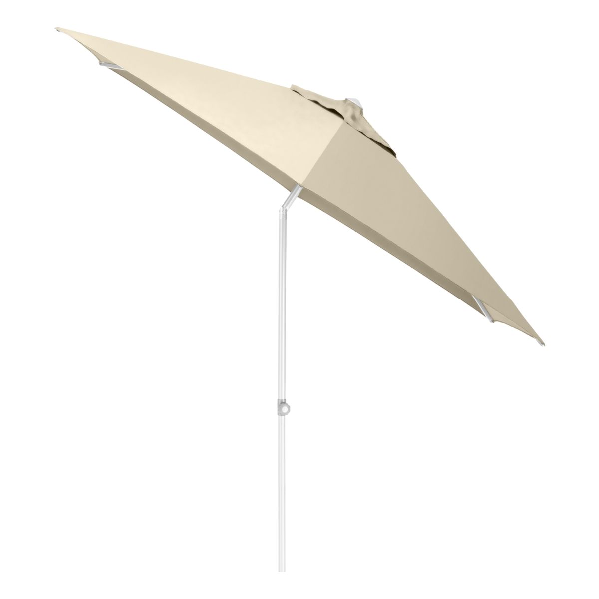 KETTLER Schirm UPF 50+ EASY PUSH, mit PU-Beschichtung 300x300x300x250 cm (LxBxØxH); weiß; rund