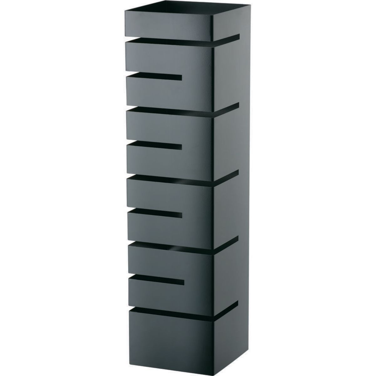 Stalgast Buffet-Ständer hoch, Einschübe winklig 15x57 cm (BxH); schwarz