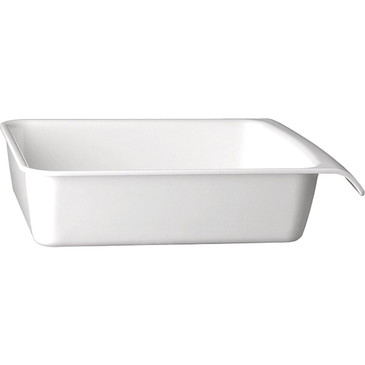 APS GN 1/4 Schale CASCADE, Melamin 3650 ml, 32.5x26.5x7.5 cm (LxBxH); weiß; rechteckig