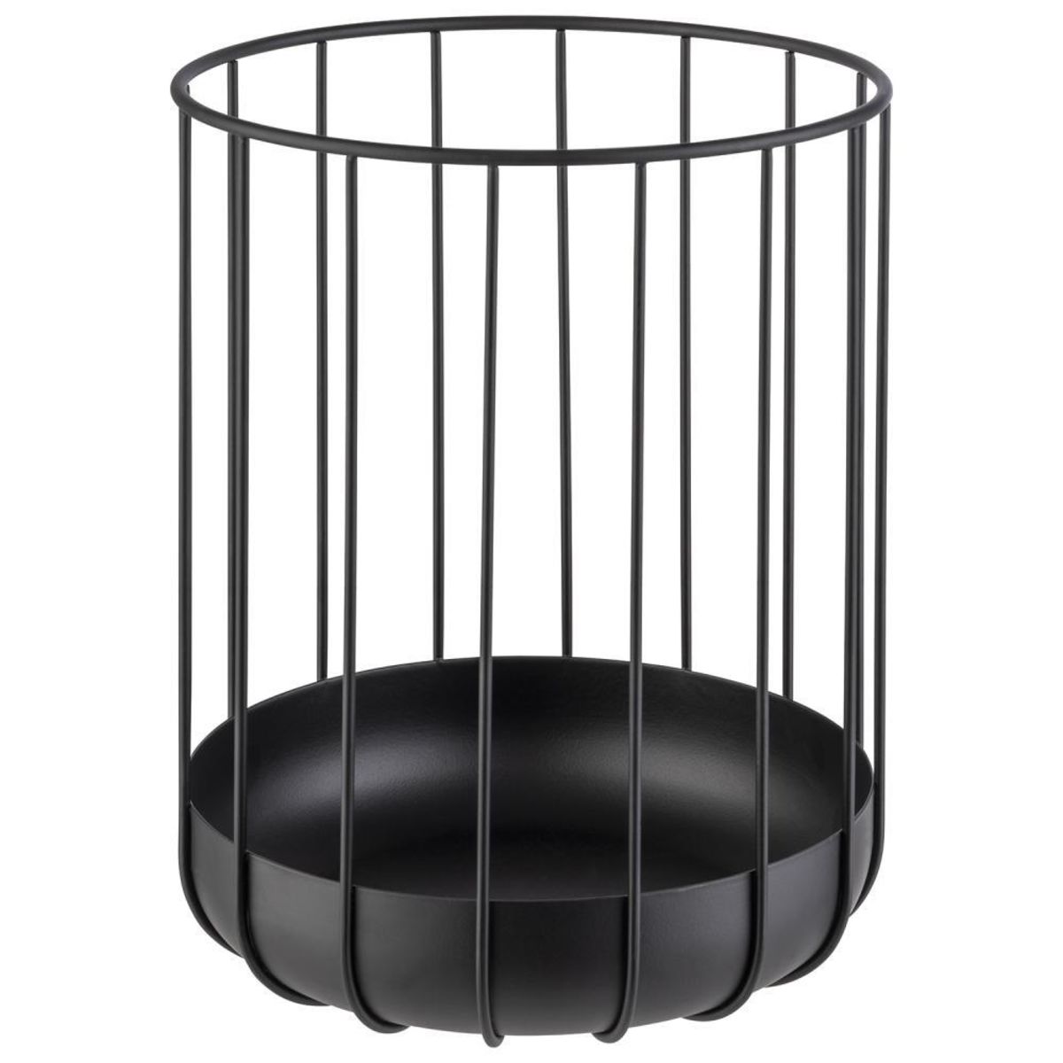 APS Brot- und Obstkorb -URBAN-, Metall; 22.5x22.5x28 cm (LxBxH); schwarz