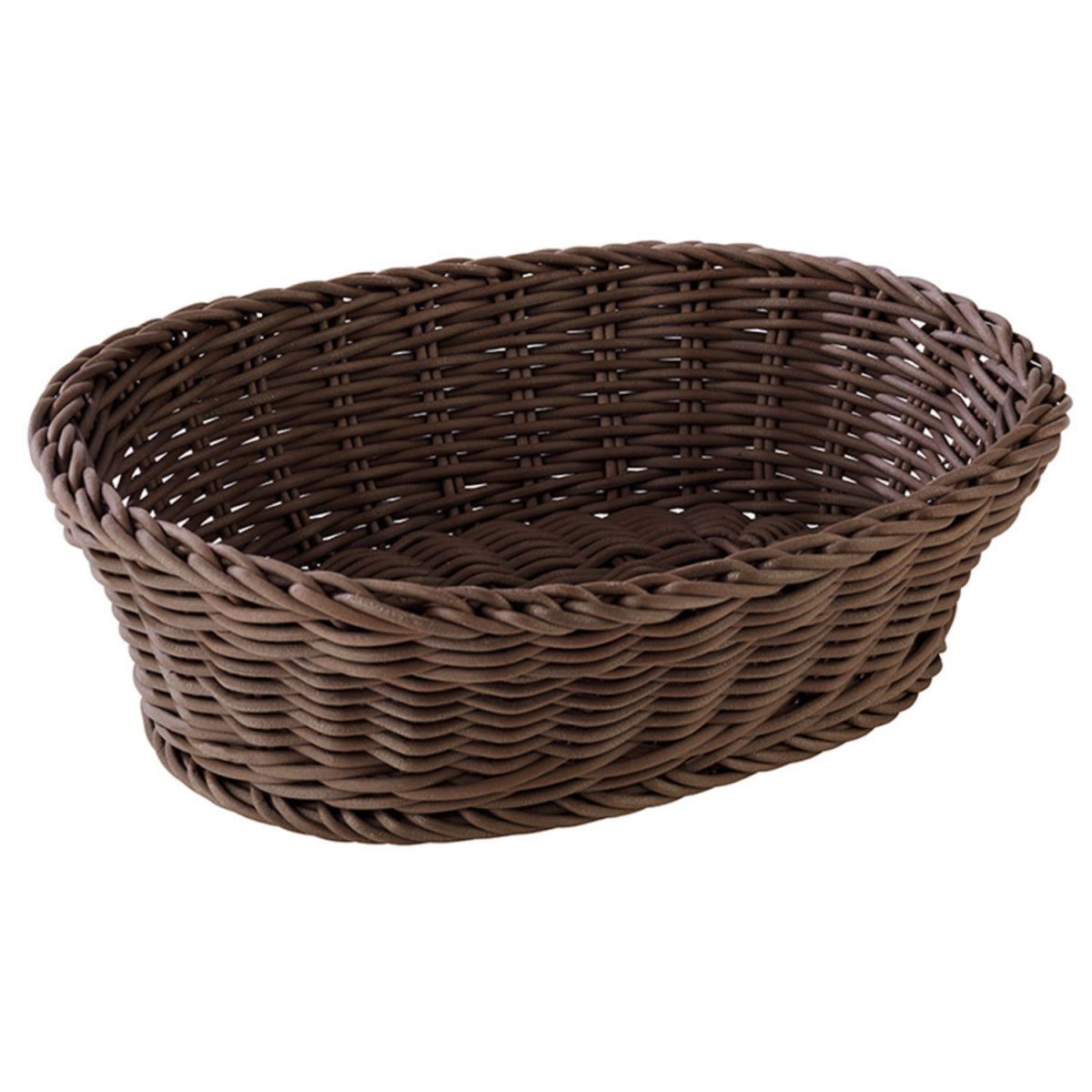 APS Korb PROFI LINE, Polypropylen, oval 26x18x7.5 cm (LxBxH); dunkelbraun; oval