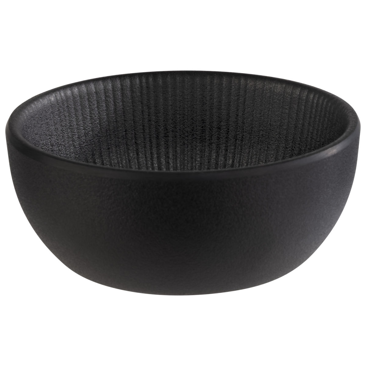 APS Schale NERO, Melamin, eckig 100 ml, 8.5x8.5x3.5 cm (LxBxH); schwarz