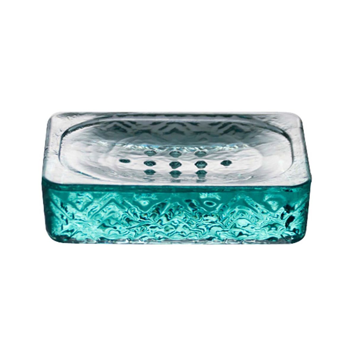 Vidrios Seifenschale 'Nihon' aus Recyclingglas; 12.5x3 cm (BxH); transparent; rechteckig