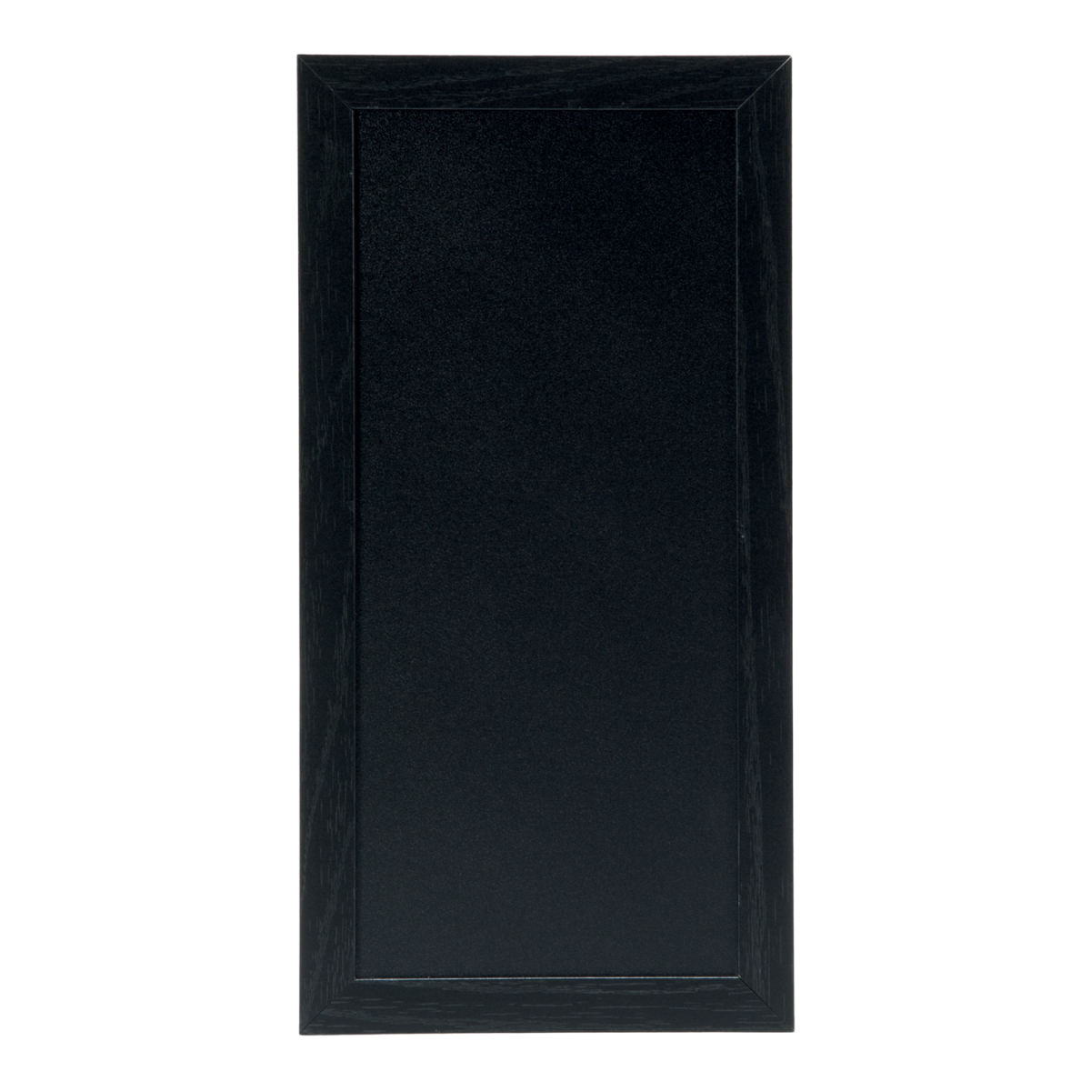 Lavagna da parete Woody – Legno con finitura nera verniciata – Pennarello a gesso e kit di montaggio inclusi Securit; 20x40 cm (LxH); nero