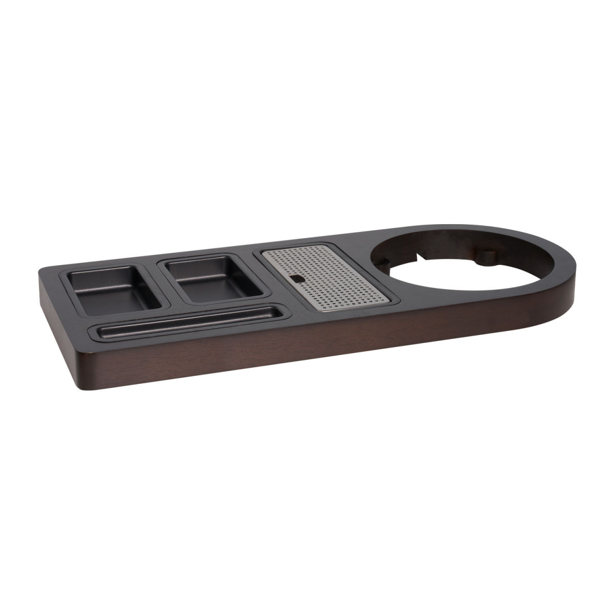 Vassoio di cortesia hotel Buckingham standard in legno scuro CORBY; 20x46x22.5 cm (LxHxP); naturale