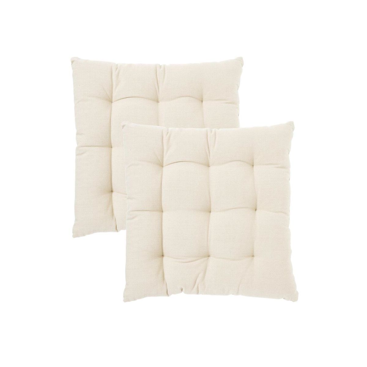 Svanefors Stuhlkissen Louie 2P eckig 40x40 cm (BxL); beige; einfarbig; 2 Stück / Pack