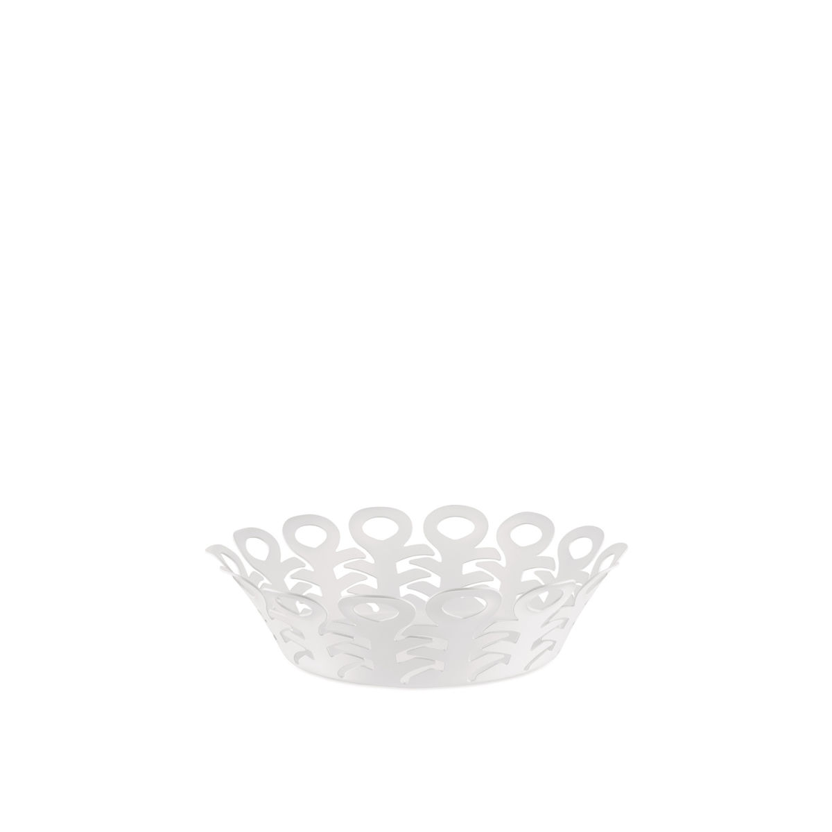 Alessi Korbschale Vimini ; 22x6 cm (ØxH); weiß