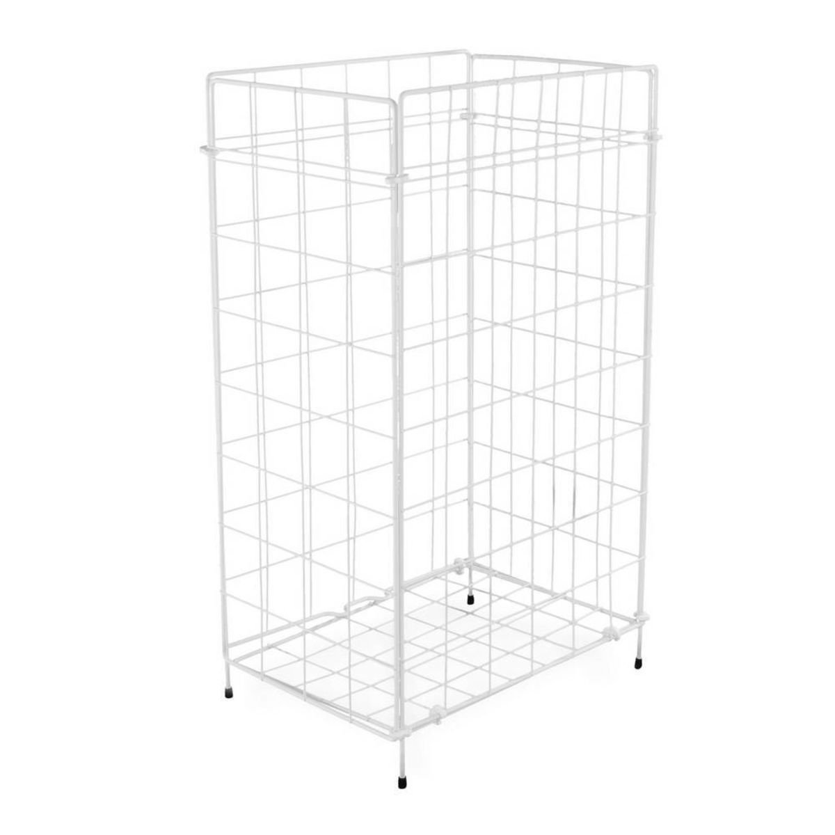 Plock Abfallkorb zusammenlegbar, beschichtet,; 120000 ml, 35.5x62x25.5 cm (BxHxT); weiß