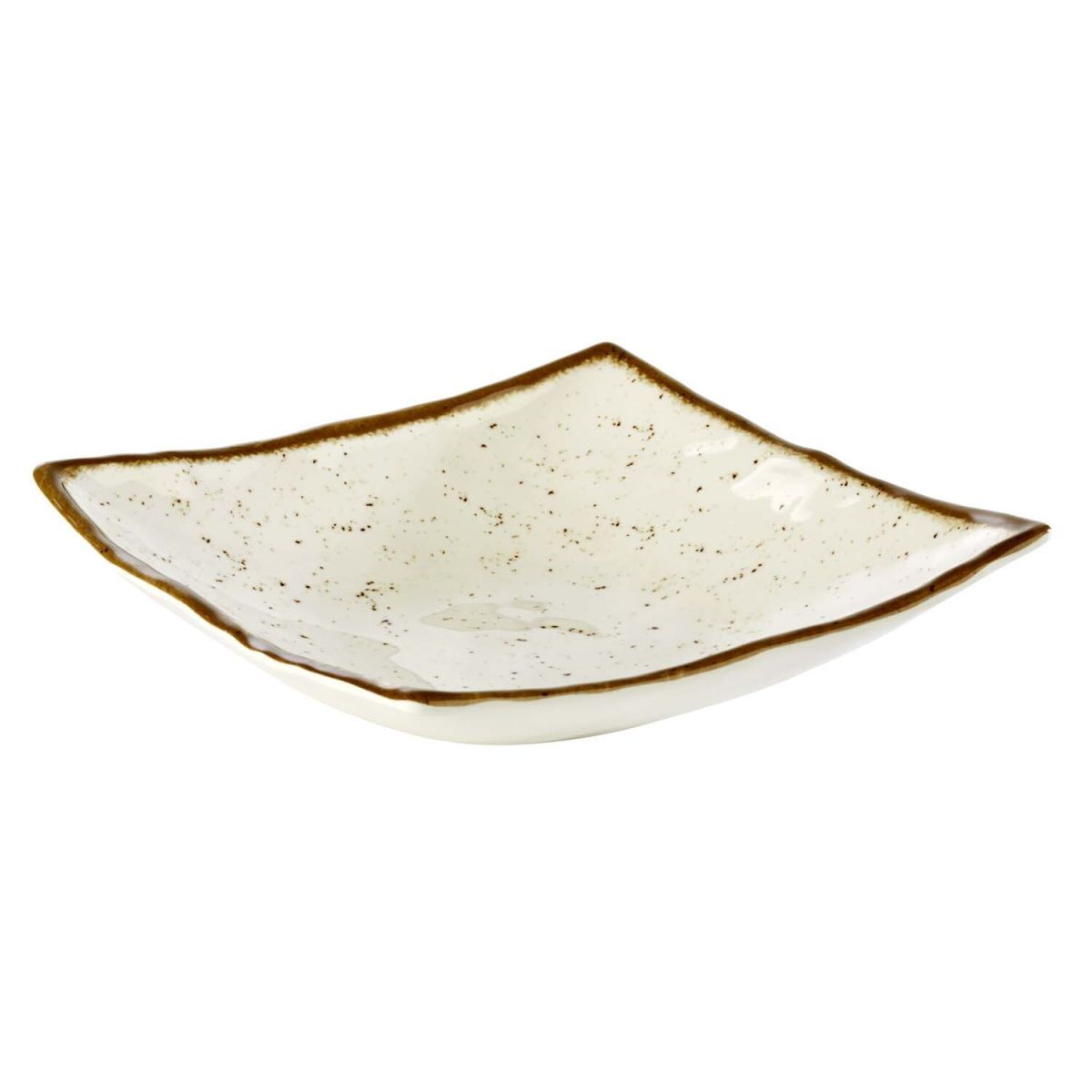 APS Schale STONE ART, Melamin, eckig 1100 ml, 24x24x6.5 cm (LxBxH); weiß; quadratisch