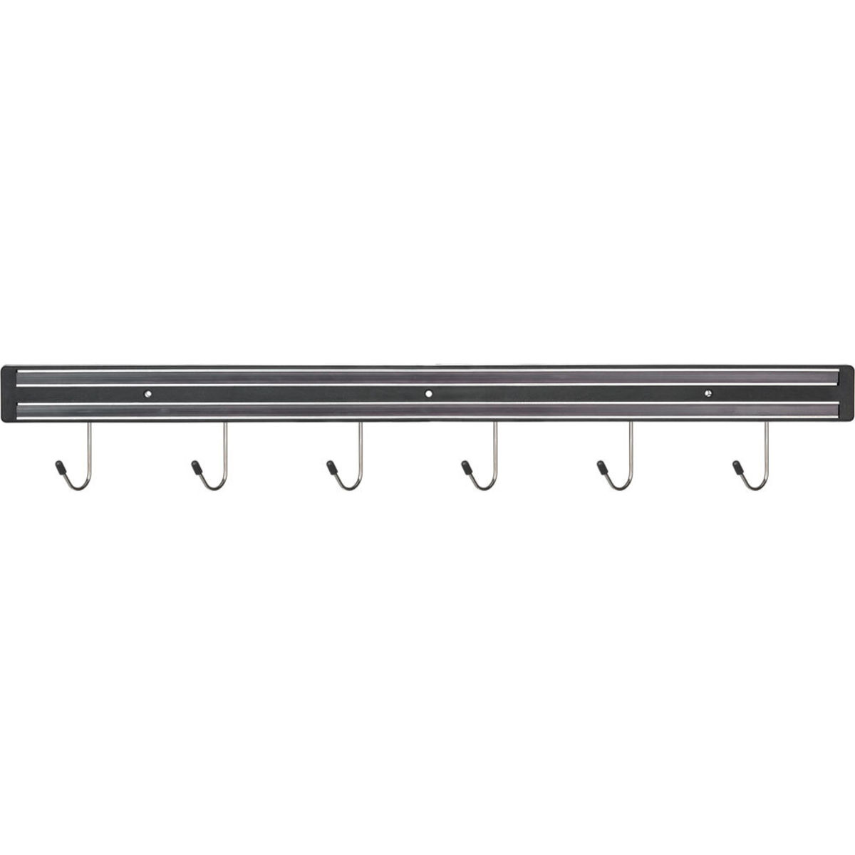 Portacoltelli magnetico con 6 ganci Stalgast; 62.5 cm (L); nero