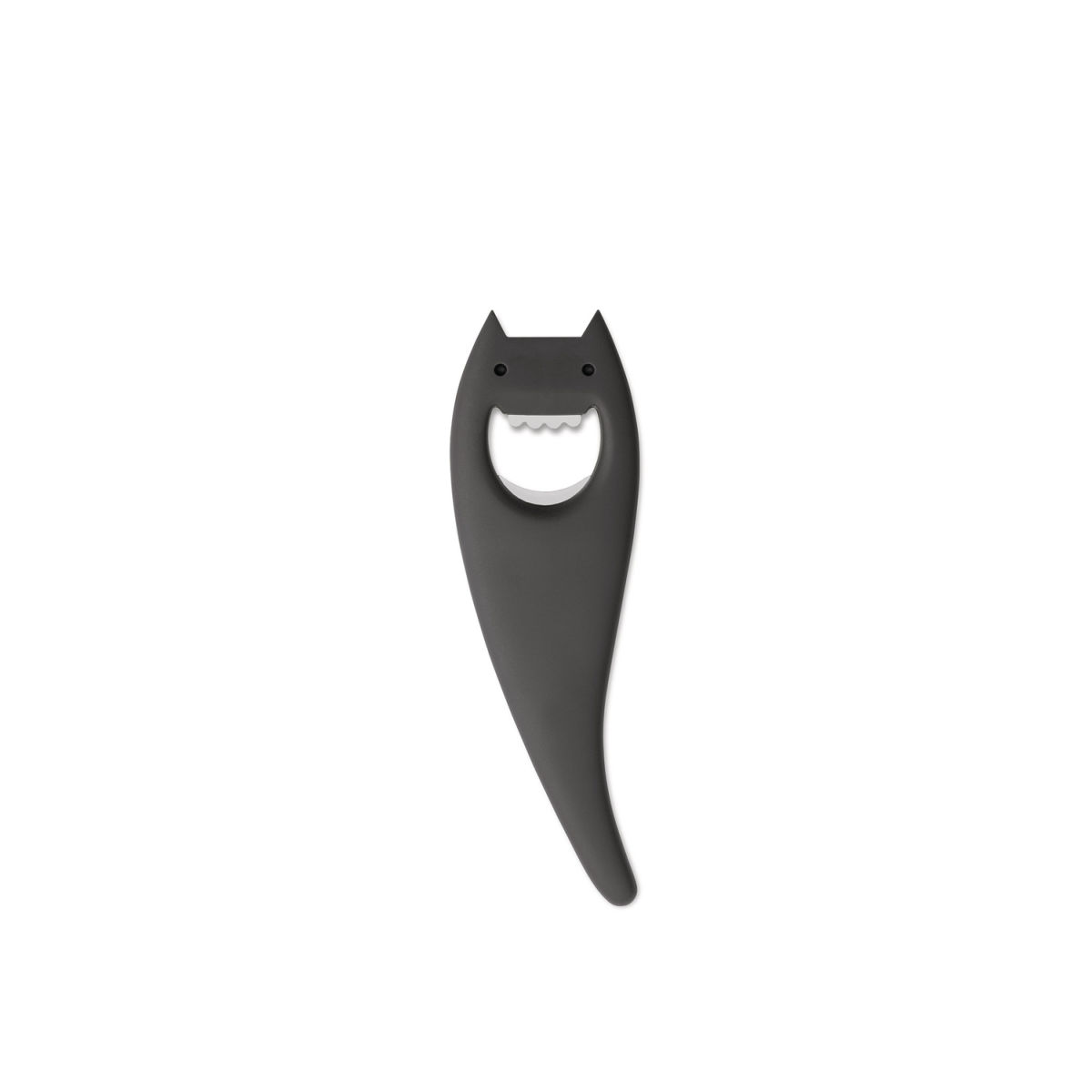 Alessi Flaschenöffner Diabolix ; 18x5.5 cm (LxB); anthrazit