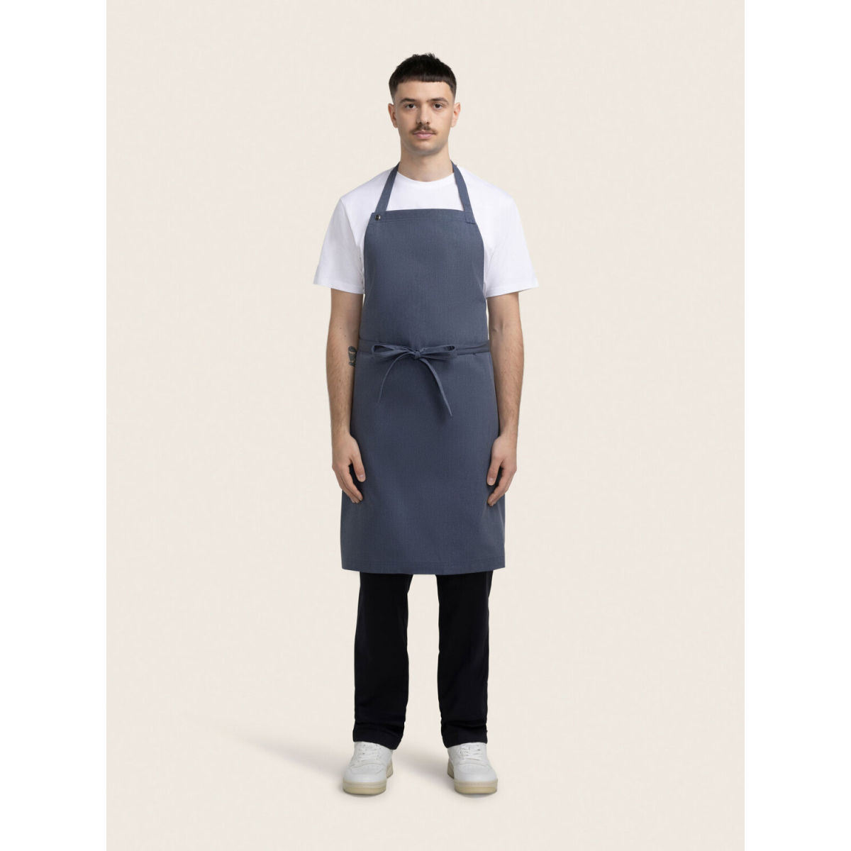 KAYA&KATO CO Latzschürze lang OSCAR; Kleidergröße universal, 90x80 cm (LxB); denim