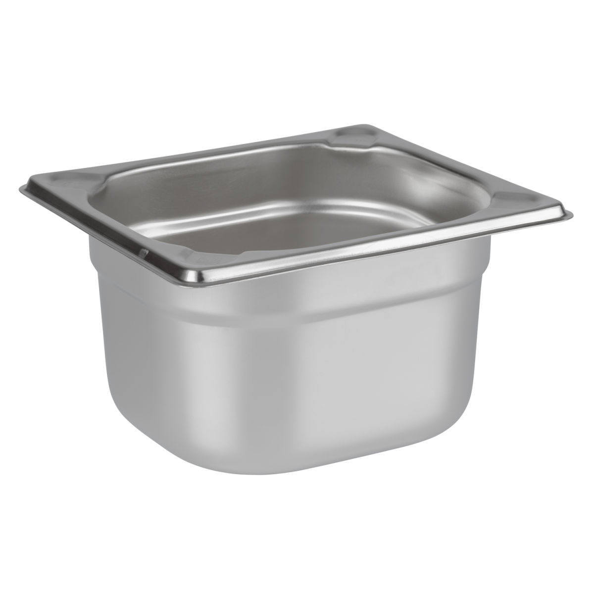 APS GN 1/6 Behälter, Edelstahl; GN 1/6, 1600 ml, 17.6x16.2x10 cm (LxBxT); silber