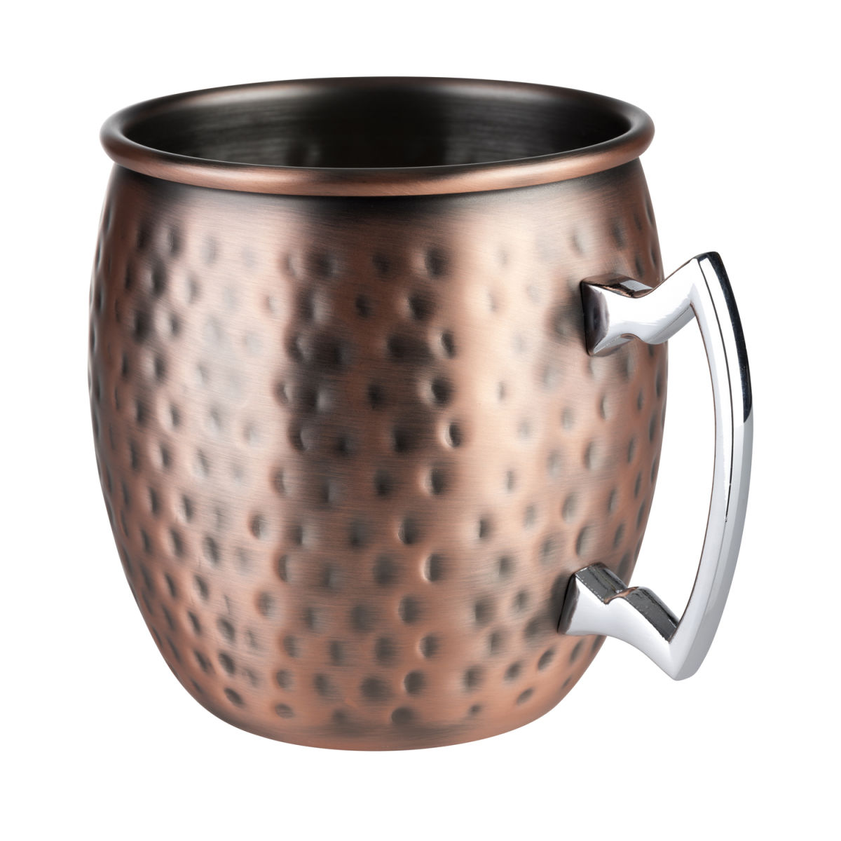 APS Becher MOSCOW MULE, Edelstahl, gehämmerte Oberfläche; 500 ml, 9x9x9.5 cm (ØxØxH); kupfer