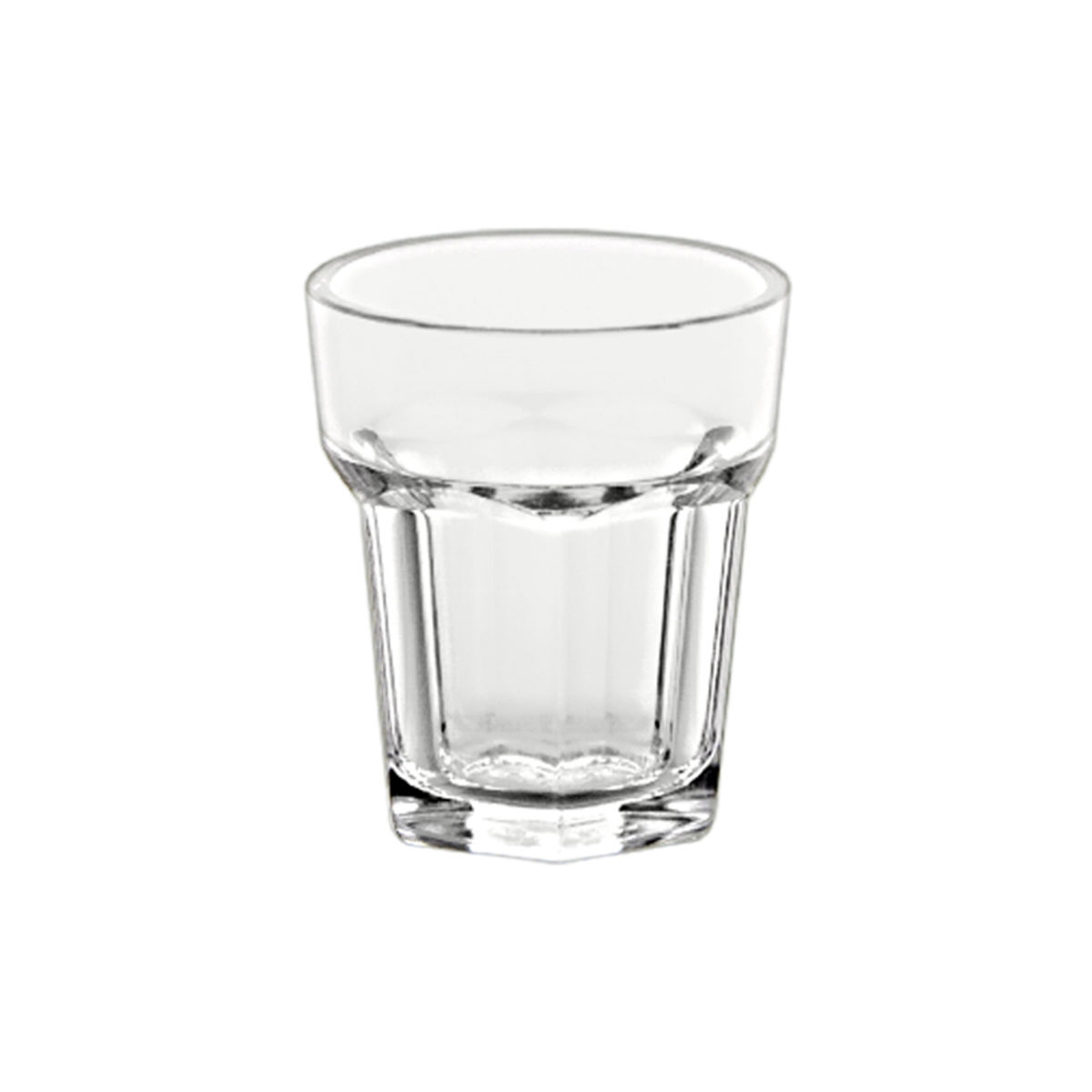 MPDrink Shot Facette Glas 4 cl Polycarbonat 40 ml, 4.6x5.3 cm (ØxH); transparent; 300 Stück / Pack