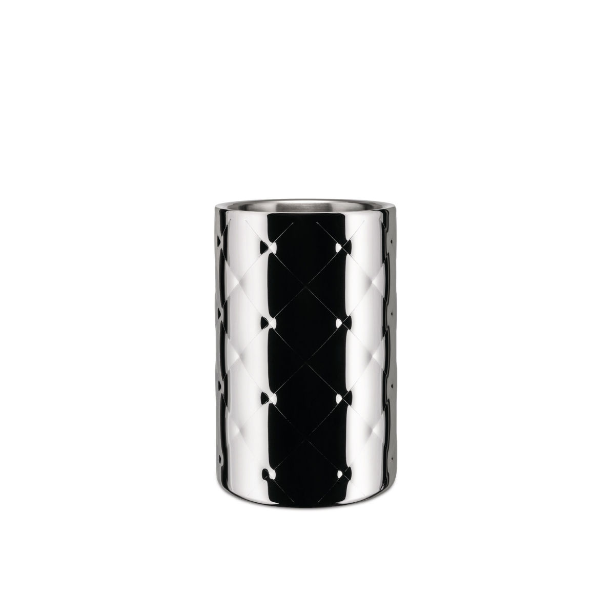 Alessi Mateglacé Doppelwandiger vakuum Flaschenkühler; 1300 ml, 12.5x18 cm (ØxH); silber
