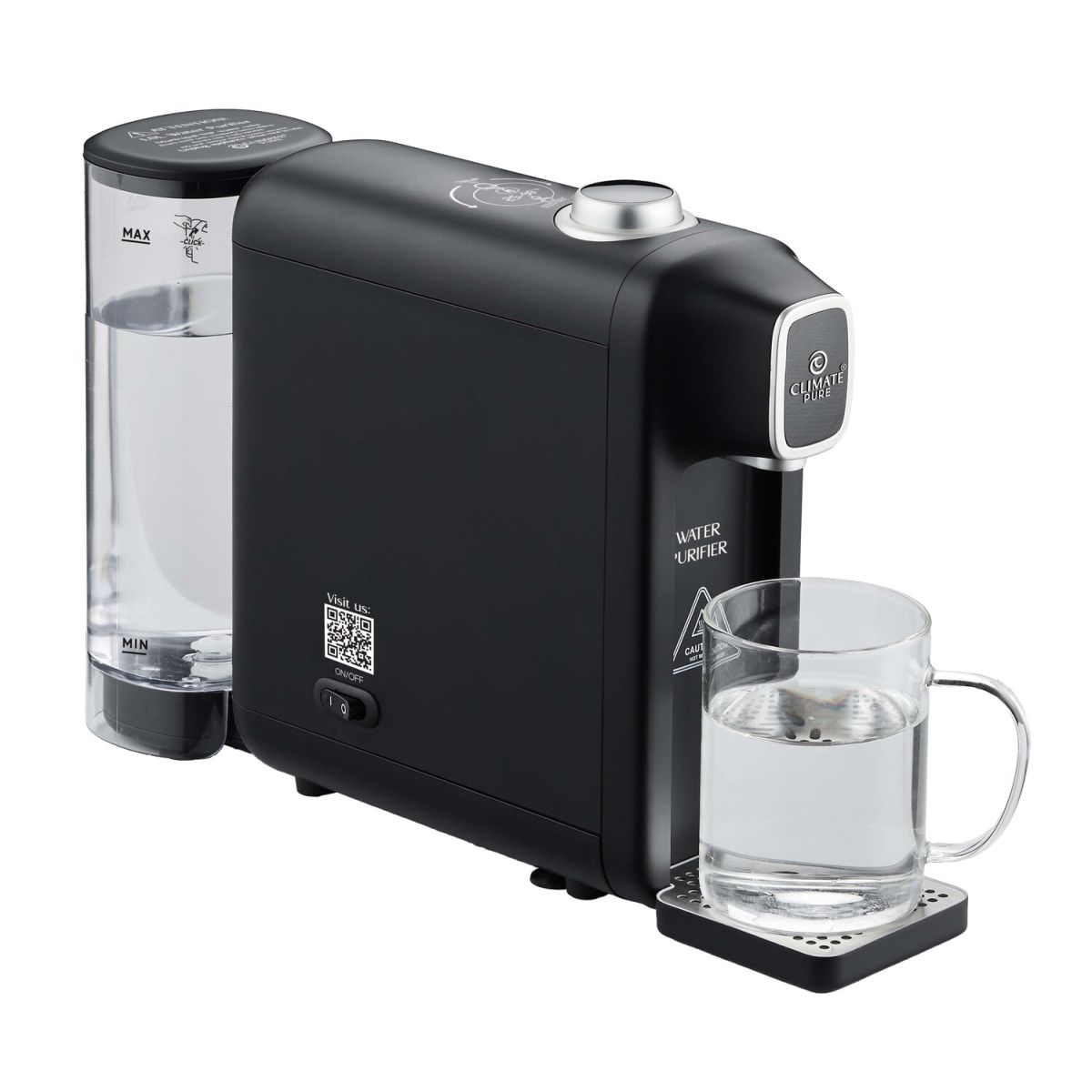 Emberton 1.0L Wasseraufbereiter 0.1 l, 40.5x26.3 cm (BxH); schwarz/transparent