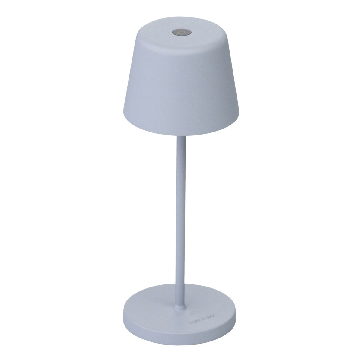 KETTLER Tischleuchte SMOOTH Micro KETTLIGHT; 7.5x7.6x21 cm (LxBxH); blau; Gestell grau