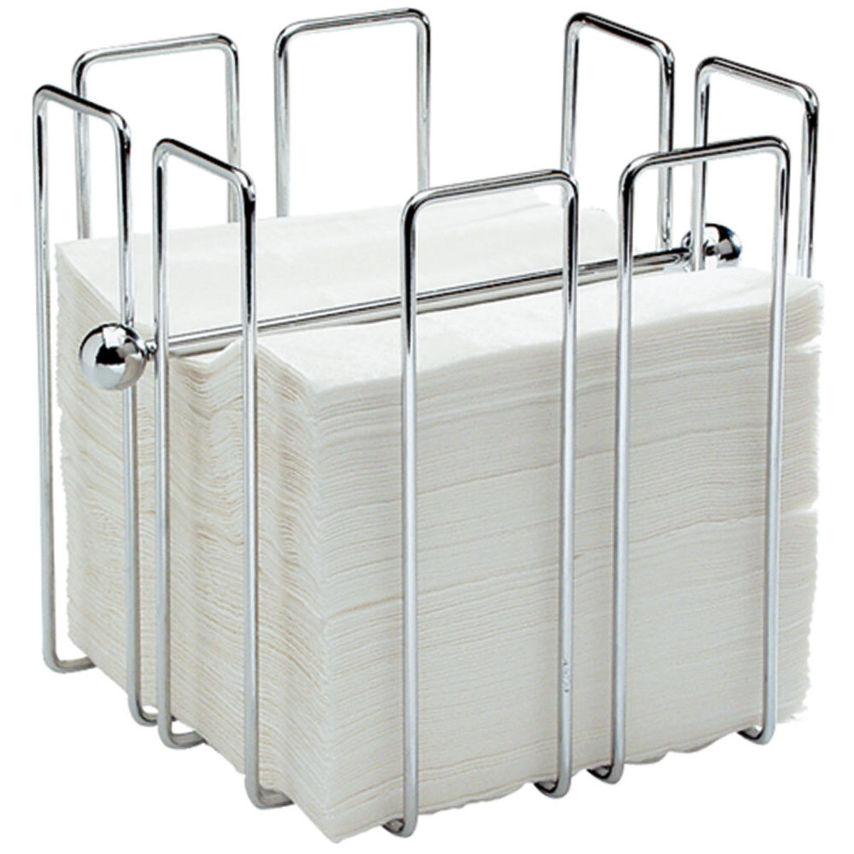 Stalgast Serviettenhalter, verchromt 19.5x19x19.5 cm (BxHxT); silber
