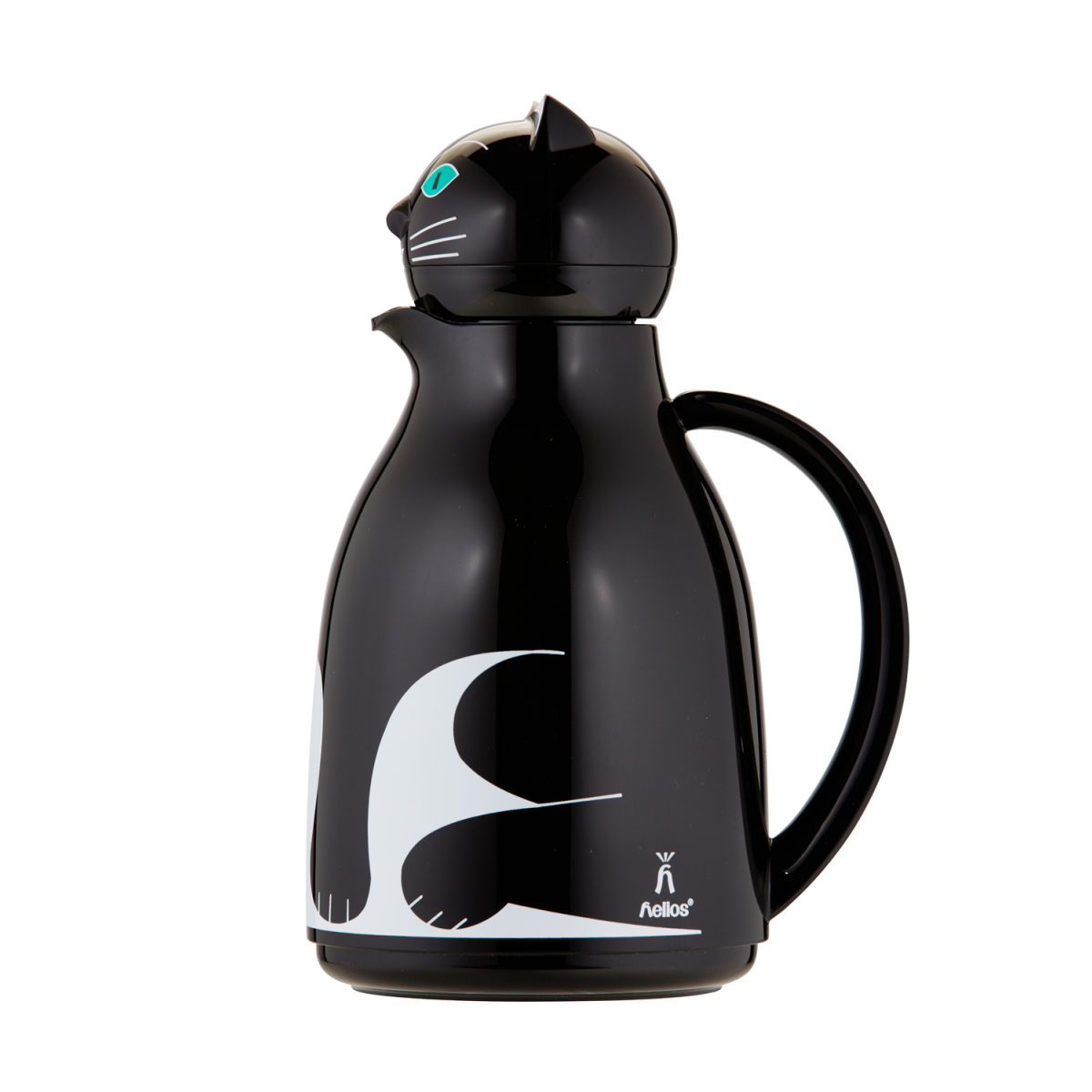 helios Isolierkanne Thermo-Cat 1,0 l 1 l, 13.6x26.2 cm (ØxH); schwarz