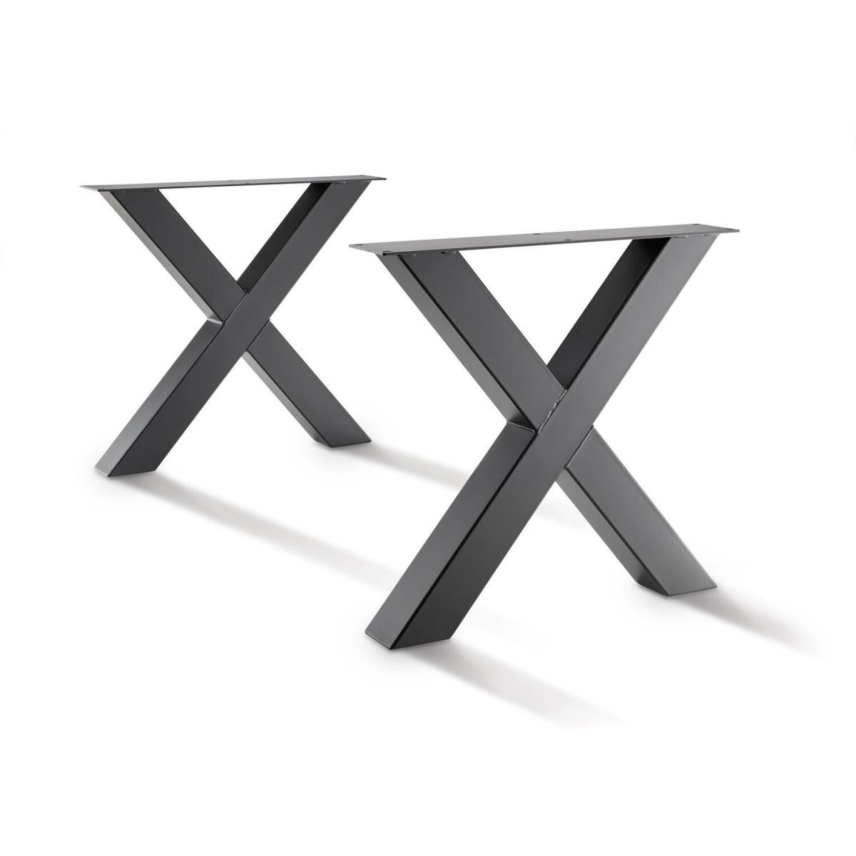 Willeke-Möbel Tischgestell X-Gestell 70x70x72 cm (BxLxH); schwarz