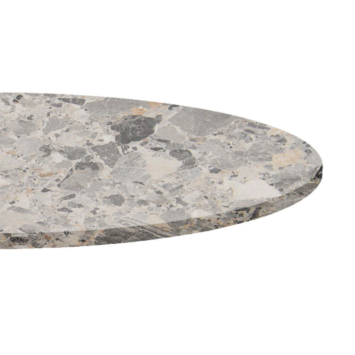 Piano tavolo rotondo, decoro Terrazzo RestooTab; 70x70 cm (LxL); grigio/terazzo; rotonda