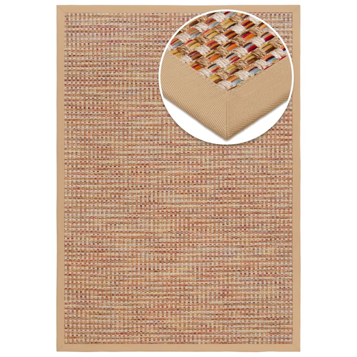 Grundstoff Outdoor Teppich Antigua Sandy-Beach 340x240 cm (LxB); sand