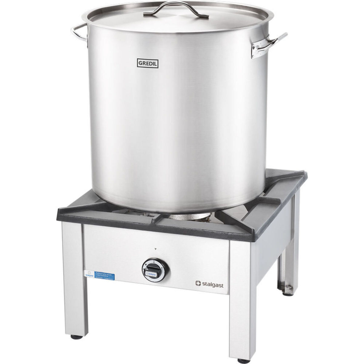 Gredil Suppentopf hohe Form Serie ECO, inkl. Deckel 20.9 l, 32x26 cm (ØxH); silber