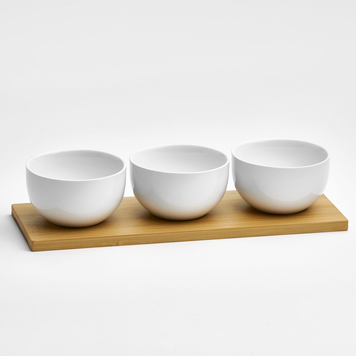 Snackschalen-Set 4 tlg eckig van Well; 29x10x6x5 cm (LxLxØxH); bianco; rettangolare; 1 set / Pacco