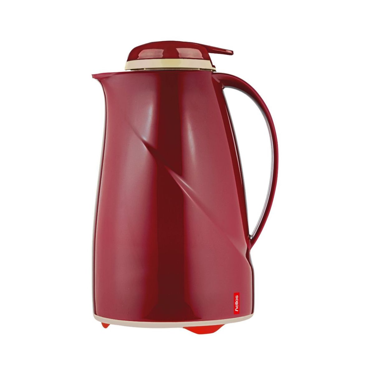 helios Isolierkanne Wave Push 1.5 l, 15.5x27.9 cm (ØxH); rot