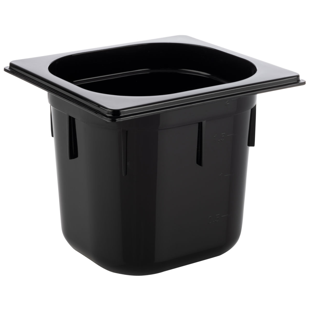 APS GN 1/6 Behälter, Polycarbonat GN 1/6, 2.2 l, 17.6x16.2x15 cm (LxBxT); schwarz