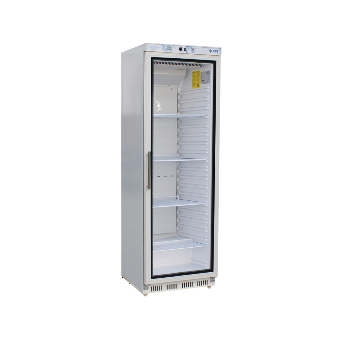 KBS Glastürkühlschrank KBS 402 GU 361 l, 60x185x60 cm (BxHxT); weiß