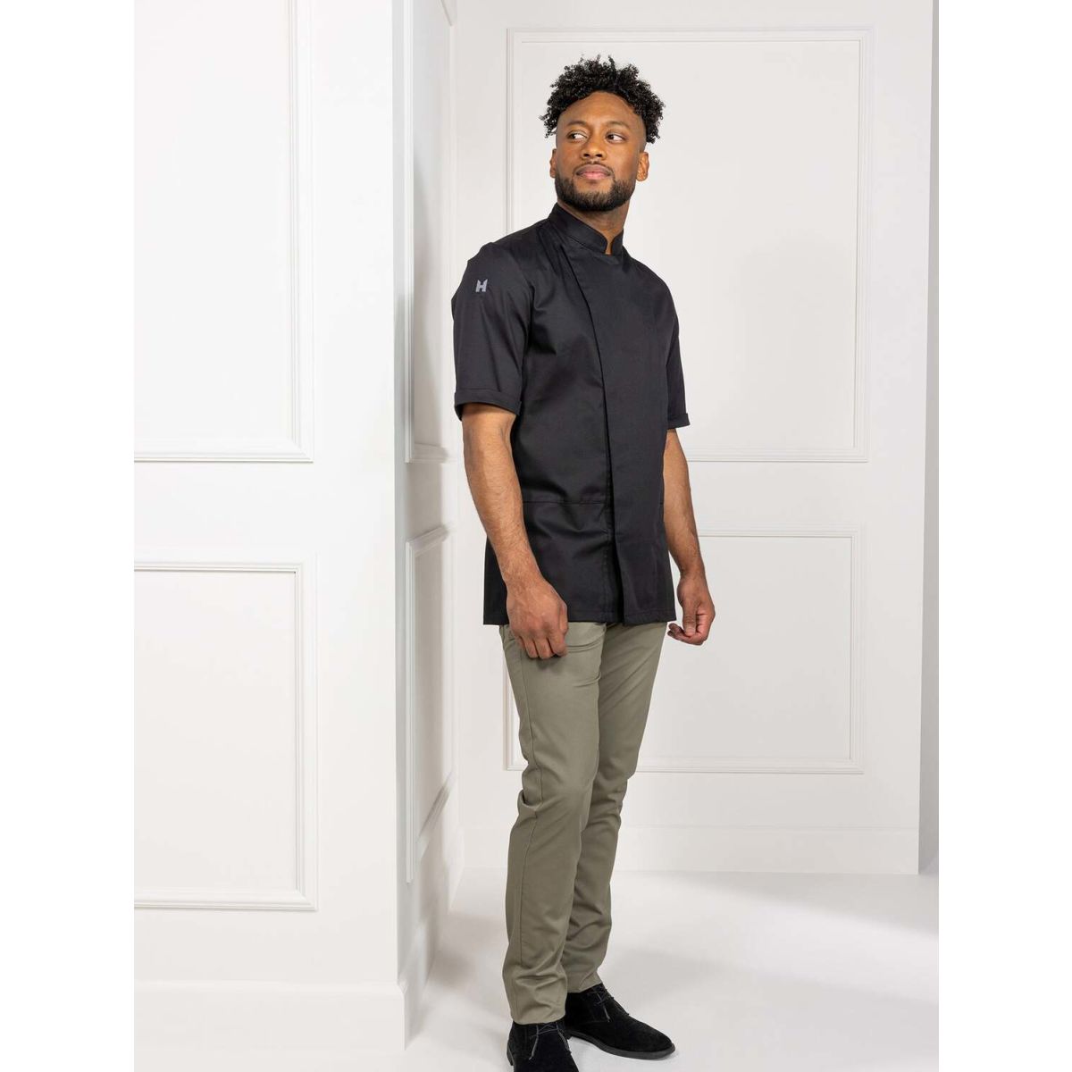 Giacca da cuoco Melvin Le Nouveau Chef; Taglia XS; nero