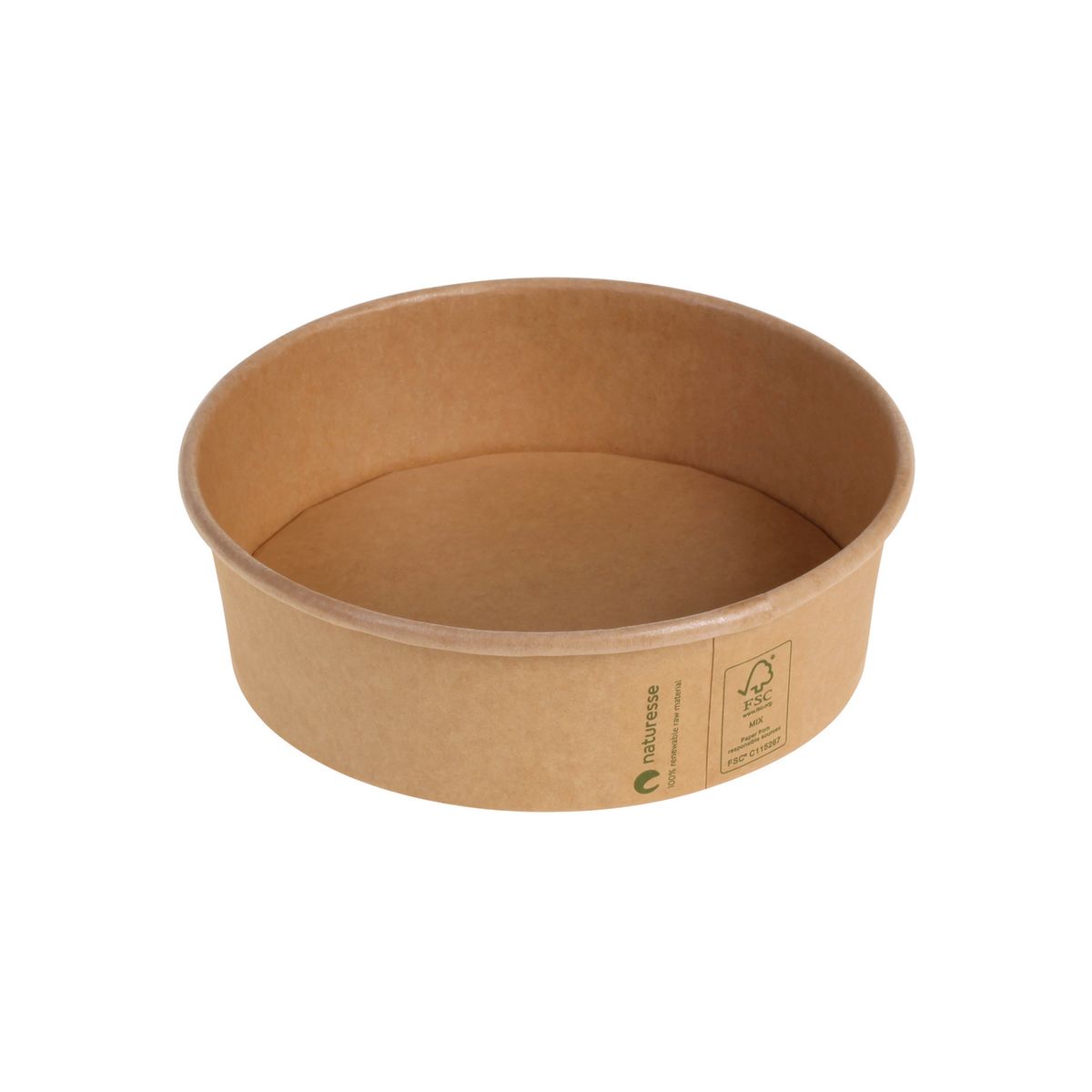 naturesse Schale Kraft - nicht Plastik-laminiert 500 ml, 15x4.5 cm (ØxH); braun; 300 Stück / Pack