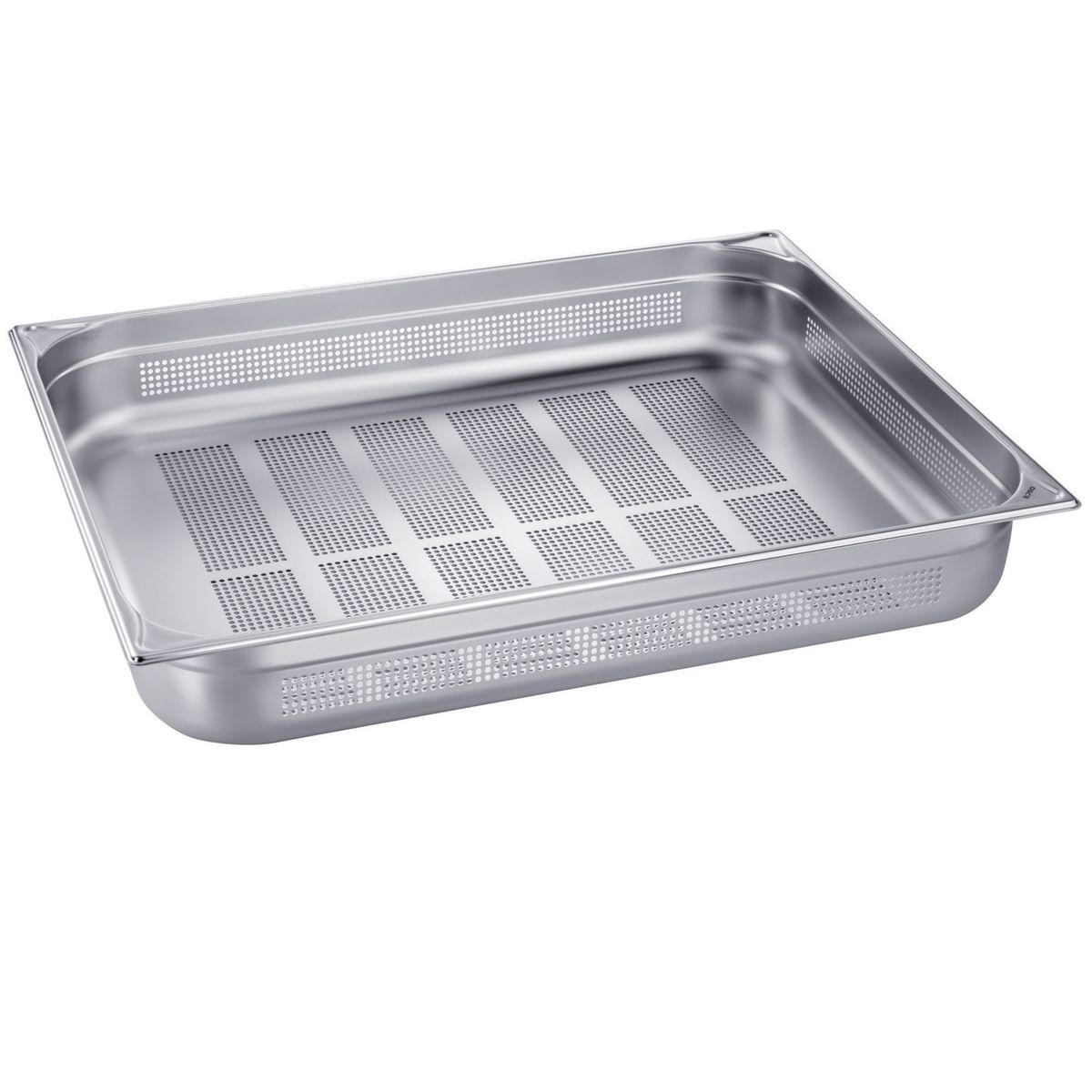 B.PRO GN-Behälter GN 2/1 gelocht GN 2/1, 28.9 l, 65x53x10 cm (LxBxT); grau