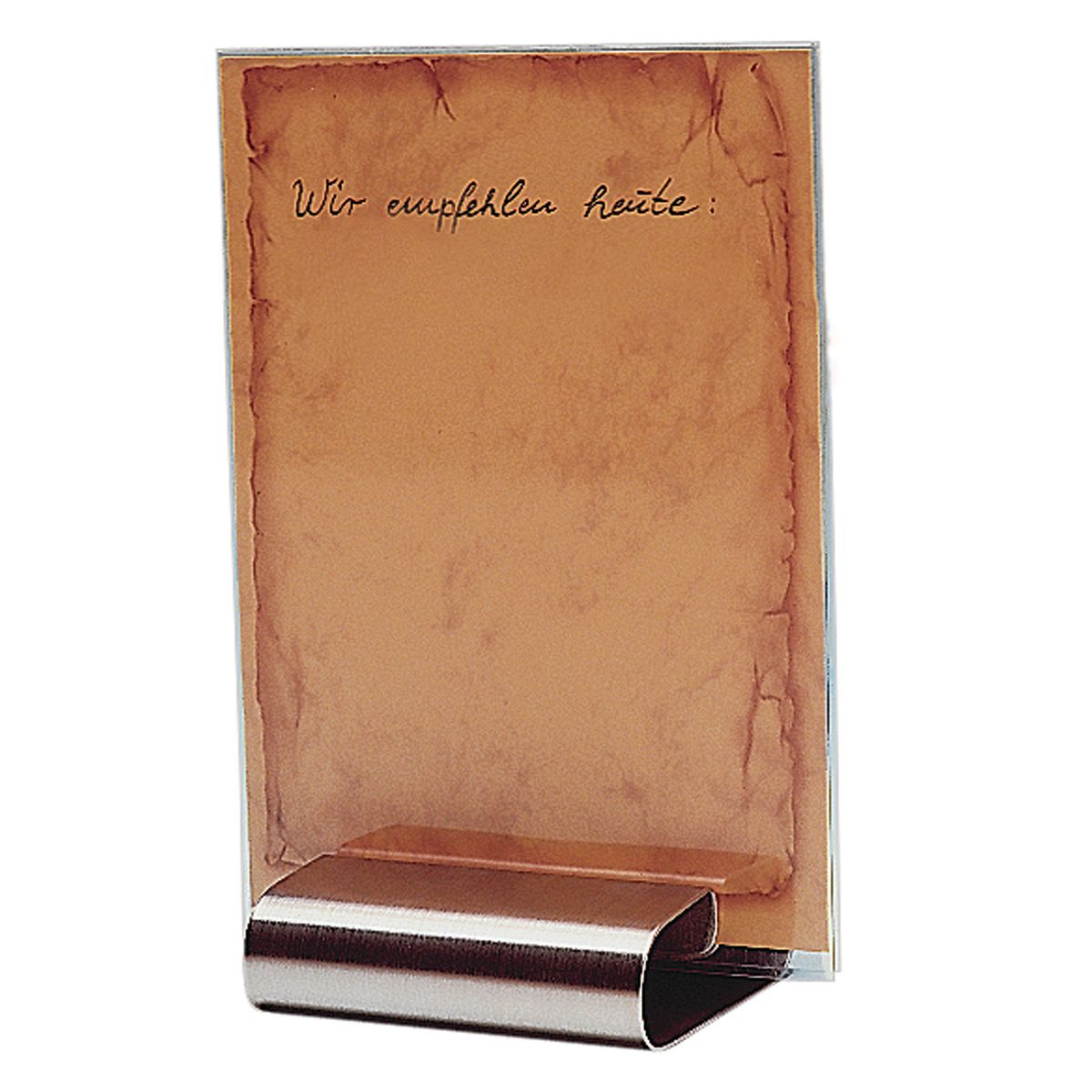 APS Tischkartenhalter, Edelstahl; 8x8x2 cm (LxBxH); edelstahl