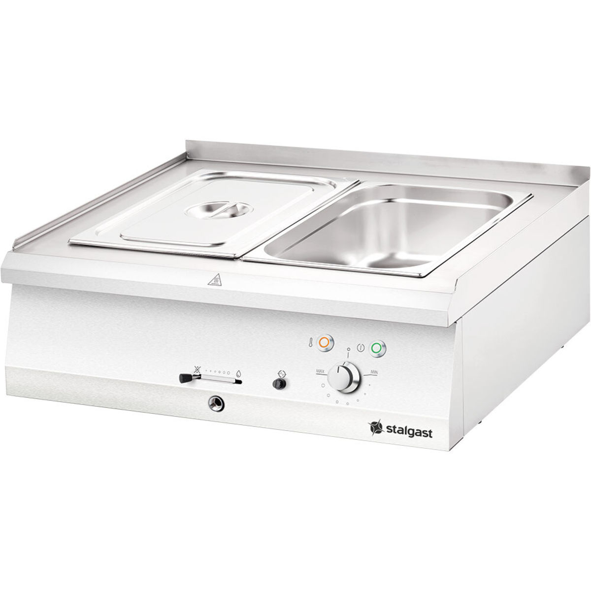 Stalgast Elektro-Bain-Marie als Tischgerät Serie 700 ND - 2xGN 1/1; 80x25x70 cm (BxHxT); silber