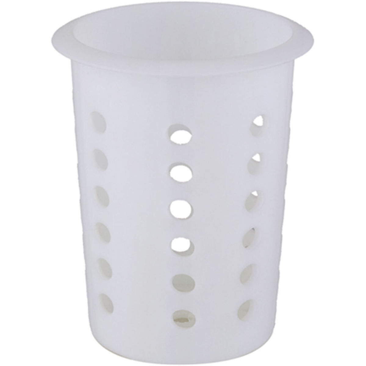 Stalgast Besteckköcher aus Polypropylen, gelocht 11.5x14.5 cm (ØxH); weiß